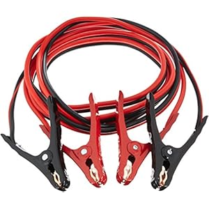 AmazonBasics Jumper Cable 10 Gauge, 12 Feet