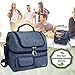 Janolia Insulated Lunch Bag, Extra Large Hard liner Meal Prep Bag, 6 Hours Insulation Time Lunch Bag Cooler Heater for Kids Women Adults Men Boys, Ideal for Travel, Hiking, School, Office