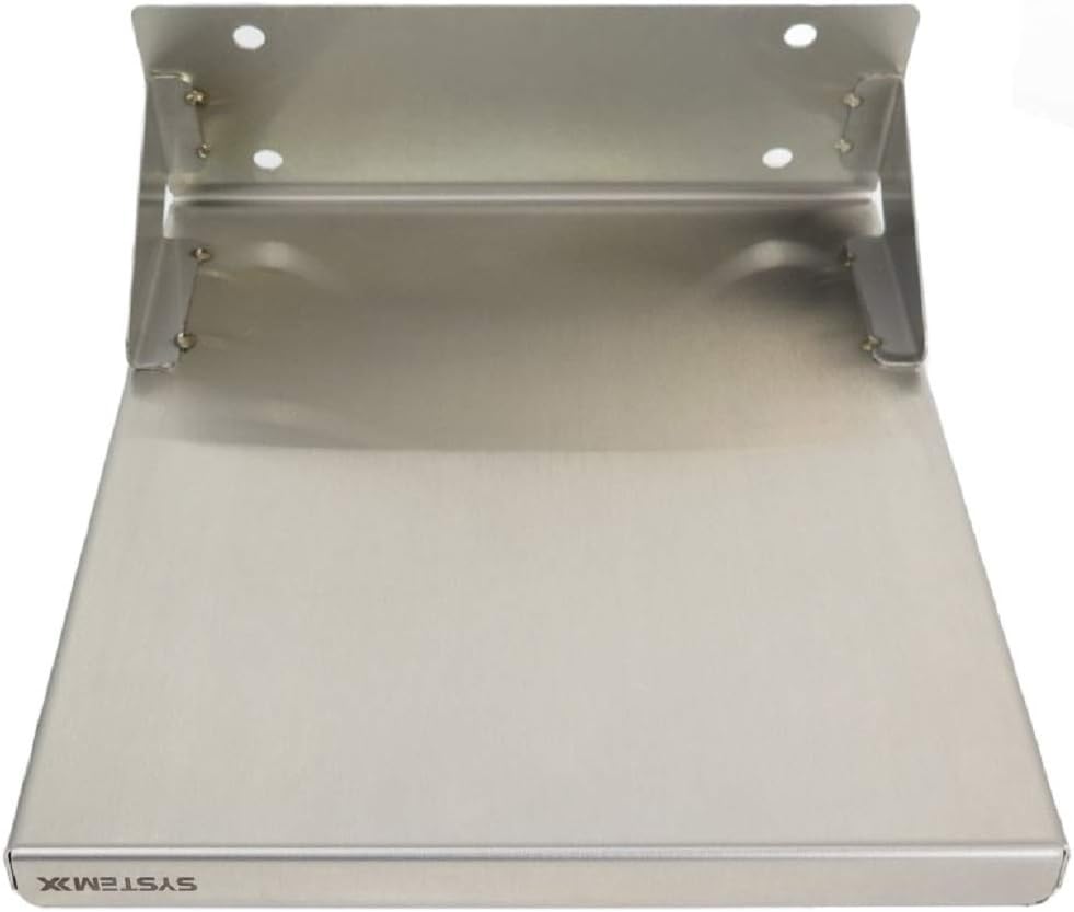 System X SVS 245 Stainless Steel Angled Shelf, 10 Inches by 8 Inches - - 