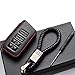 Vitodeco LEXUS 4 Buttons Leather Keyless Entry Remote Control Smart Key Case Cover with Braided Leather Key Chain (Black/Red)