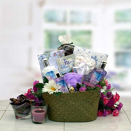 Healing Spa Pampering Bath and Body Gift Basket | Lavender Scented