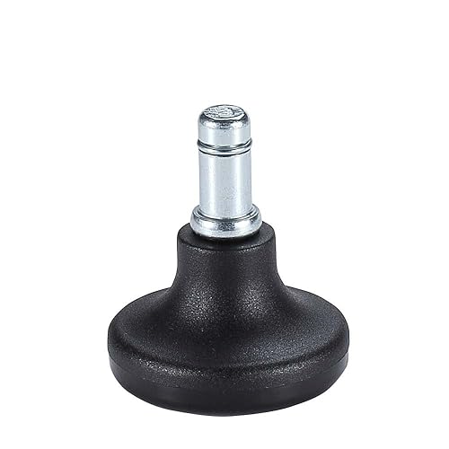 5 X HIGH QUALITY REPLACEMENT CHROME GLIDES FOR COMPUTER OFFICE CHAIRS