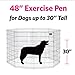 MidWest Homes for Pets Folding Metal Dog Exercise Pen, Indoor/Outdoor Playpen with Door, 16 Sq Feet of Play Space, 48-Inches Tall, Gold Zinc