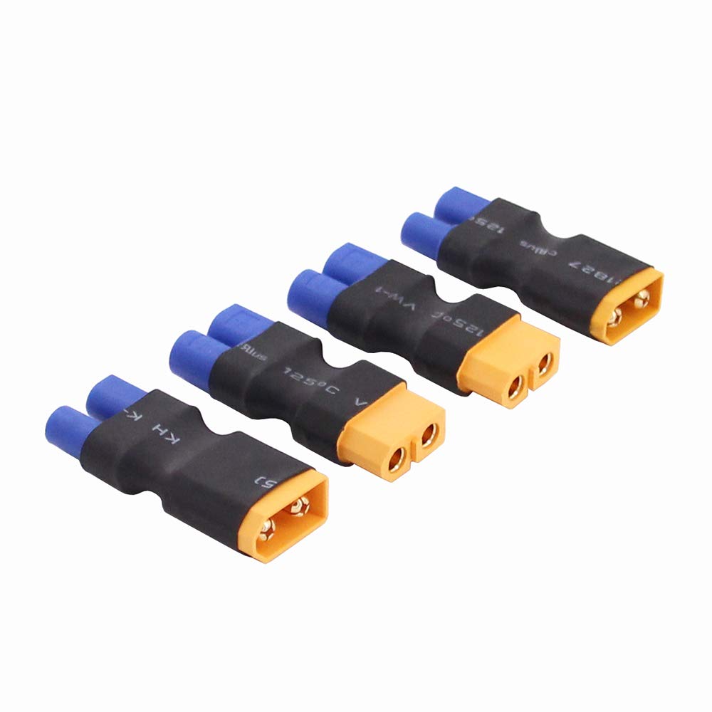 OliRC 4pcs XT60 XT-60 to EC3 Style Male Female Connector Adapter(C156-4)