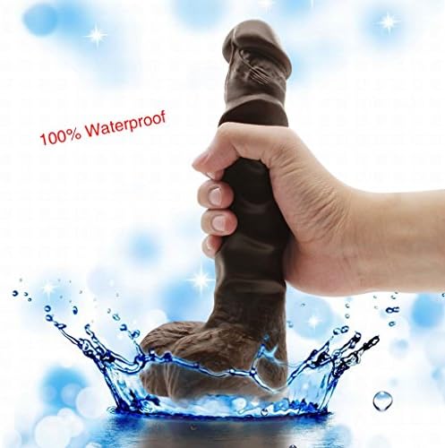 PQ93S Good Massager Toy for Women' Health--Great for Sleep - 10.5 Inch with Suction Cup Base - Brown
