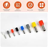 flintronic 1500Pcs Wire Ferrules Kit Electrical Connectors Insulated Terminals view 2