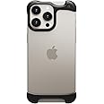 Arc Pulse Compatible with iPhone 16 Pro Max Phone Case (2024), Minimalist Protective Shock Absorption Aerospace Grade Aluminum Shells + Elastomer Inlays Easy Fit 6.9 inch (Aluminum Matte Black)