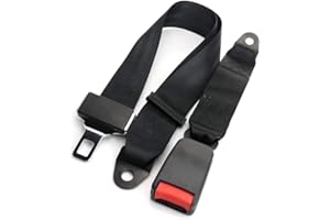 50Inch 2 Point Lap Belt Seat Belt, Adjustable Seat Safety Belt for Cars Universal Safety Belt Accessories with Screws, Seat B