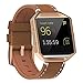 For Fitbit Blaze Bands Leather with Frame Small Large,Austrake Fitbit Blaze Band with Stainless Steel Buckle for Women Men