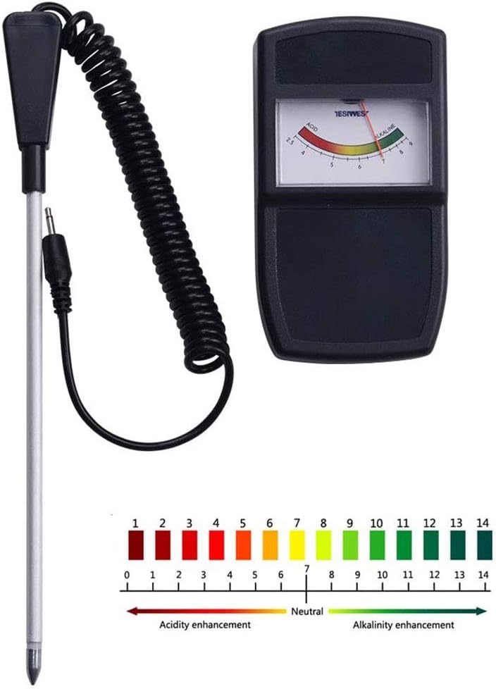 SummarLee Ph Tester, Soil Ph Meter, Ph Acidity Meter Tester with Probe, Soil Tester for Garden Lawn Pots