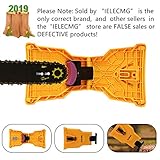 Chainsaw Sharpener,IELECMG Chainsaw Teeth Sharpener Work Sharp Chain Saw Sharpener Chain Saw Blade Sharpener (Only Fit Chainsaw Bar with 2 Holes)