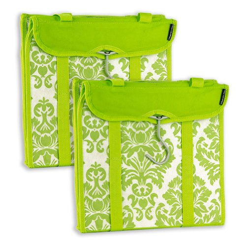 Travelon Hanging Handbag Organizer - Set of 2 (Sage Damask)