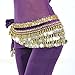 MUNAFIE Women's Belly Dance Coin Belt Hip Scarf