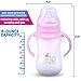 Baby Care's Baby Bottle Set with Feeding Handles – Anti-Colic Baby Bottle 3-Pack – Non-Drip, Dishwasher Safe, BPA-Free Bottles – 9 Ounce Bottles + FREE BONUS Pacifier by Baby Care (Pink)