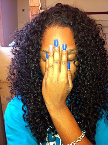 Pre-Plucked Brazilian Remy Hair Swiss Lace Frontal Closure With Baby Hair Kinky Curly 13x4 100% Human Hair Weaving (12")