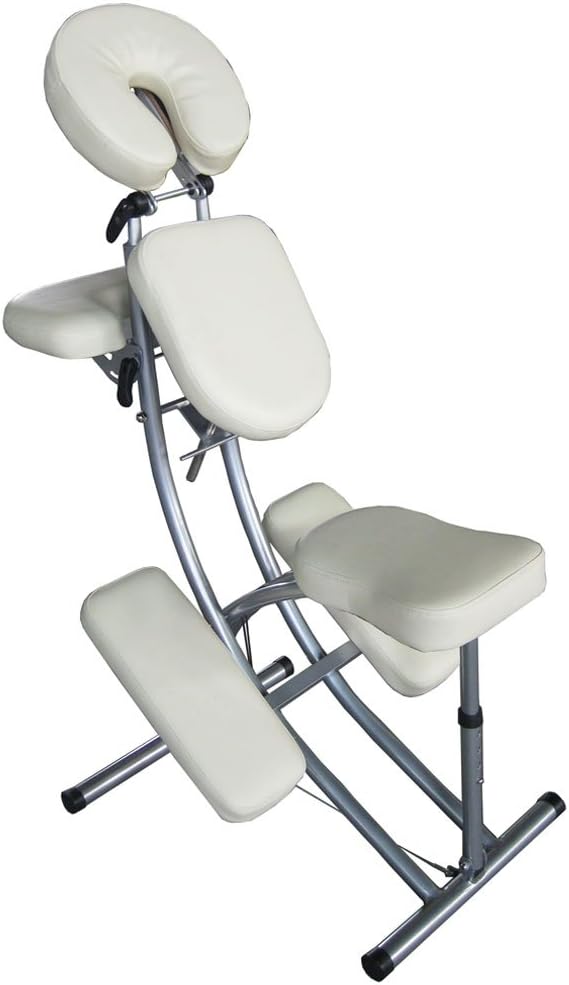 Foldable Aluminium Portable Massage Chair CREAM Amazon.co.uk Health