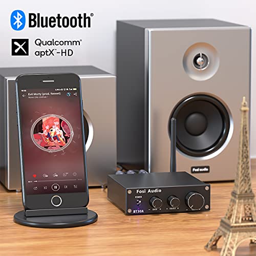 Fosi Audio BT30A Bluetooth 5.0 versterker 2.1 kanaals stereo audio ontvanger klasse D mini hifi draadloze versterker… - Image 4