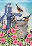 BreezeArt Birds of Spring Garden Flag 31336