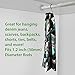 20 Pack S Hooks, Premium Steel 3.5 Inch S Hook for Hanging Pots, Pans, Mugs, Clothing, Tools, Planters, Flower Baskets, Wind Chimes, Bird Feeders – Black