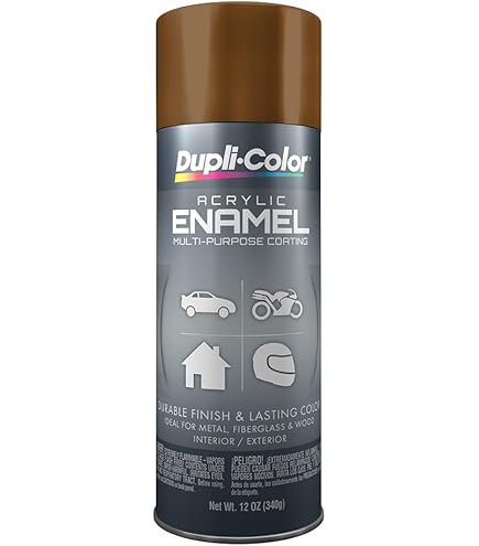 Amazon.com: Dupli-Color Multi-Purpose Enamel, Gloss, Leather Brown