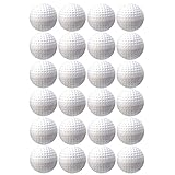 TOYMYTOY 24pcs Plastic Golf Balls Game Toy Balls Indoor Outdoor Practice Balls for Kids Children Golfer (White)