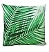 Fulinstore Pillow Covers Square Cushion Covers Throw Pillow Cases Home Decorative Tropical Leaves 17 x 17 inch (Pattern 3)