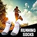 FASTBON Short Compression Socks 10-20mmHg for Men & Women - Best Athletic & Medical for Running, Flight, Travel, Blood Circulation & Recovery (1，2, 3, 6 Pair) US 8-12