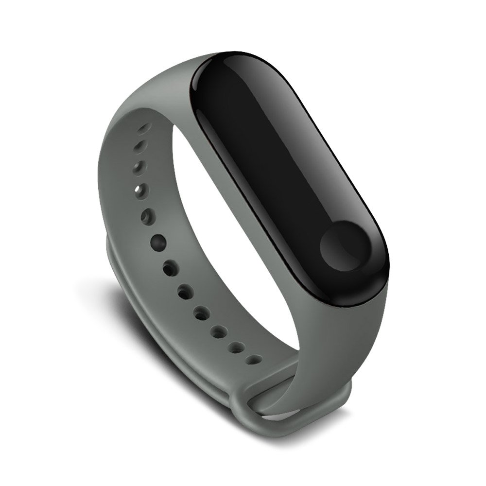 AWINNER Colorful Waterproof Replacement Bands for Xiaomi Mi Band 3 Smart Miband 3nd (No Activity Tracker) (Gray)