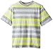 C-Life Group Little Boys' V-Neck Roller Printed Stripe-slub Tee Shirt