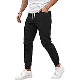 GINGTTO Mens Slim Fit Joggers Pants Elastic Waist Stretch Drawstring Tapered Leg