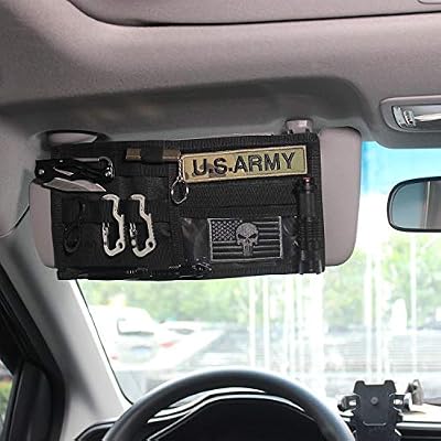 Wynex Molle Visor Panel Organizer Tactical Car Sun Visor Cover Molle Webbing Compatible Vehicle Visor Storage Holder Pouch Amazon Sg Automotive