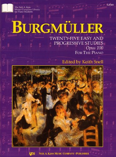 GP385 - Twenty Five Easy and Progressive Studies Opus 100 - Burgmuller