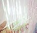 GOER 3.2 ft x 9.8 ft Metallic Tinsel Foil Fringe Curtains for Party Photo Backdrop Wedding Decor (Iridescent,1 pack)