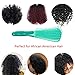 Detangling Brush for Curly Hair,Green Detangler for African American Hair and Black Natural Hair 10x2 inch (Green)