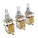A500k Push Pull Potentionmeter Volume Tone Switch Pots Shaft 18 mm for Guitar Bass Accessories Pack of 3