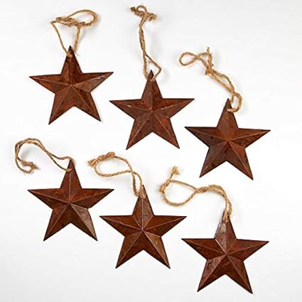 Amazon Com Factory Direct Craft Primitive Rusty Tin Barn Stars
