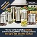 Premium Olive Oil Mister and Cooking Sprayer with Clog-Free Filter and Glass Bottle by CHEFVANTAGE - Black