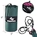 RICHKA Camping Hammock - Double Hammock - Portable Hammock - Best Outdoor Travel Hiking Patio Beach Hammock - Parachute Lightweight Nylon Hammock - Two Person Hammock - Large Hammock (Green, Purple)