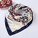 Oksale Women Floral Printed Square Scarf Kerchief Scarve Head Wrap Shawl (Blue)
