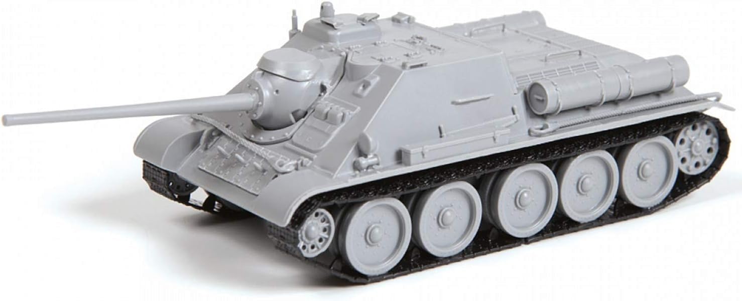 Zvezda 530005062 1:72 SU-85 Soviet Self-propelled hoister, Model, Plastic, Assembly kit, Detailed Replica
