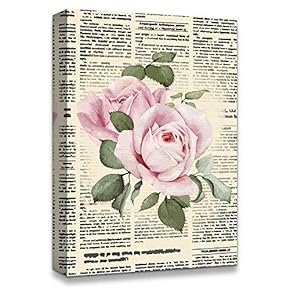 signwin Canvas Wall Art Flower On The Newspaper...