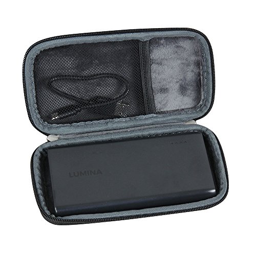 Hard Travel Case forã€2018ã€‘ Lumina 10000 mAh Ultra Compact Portable Charger 2-Port External Battery Power Bank by Hermitshell