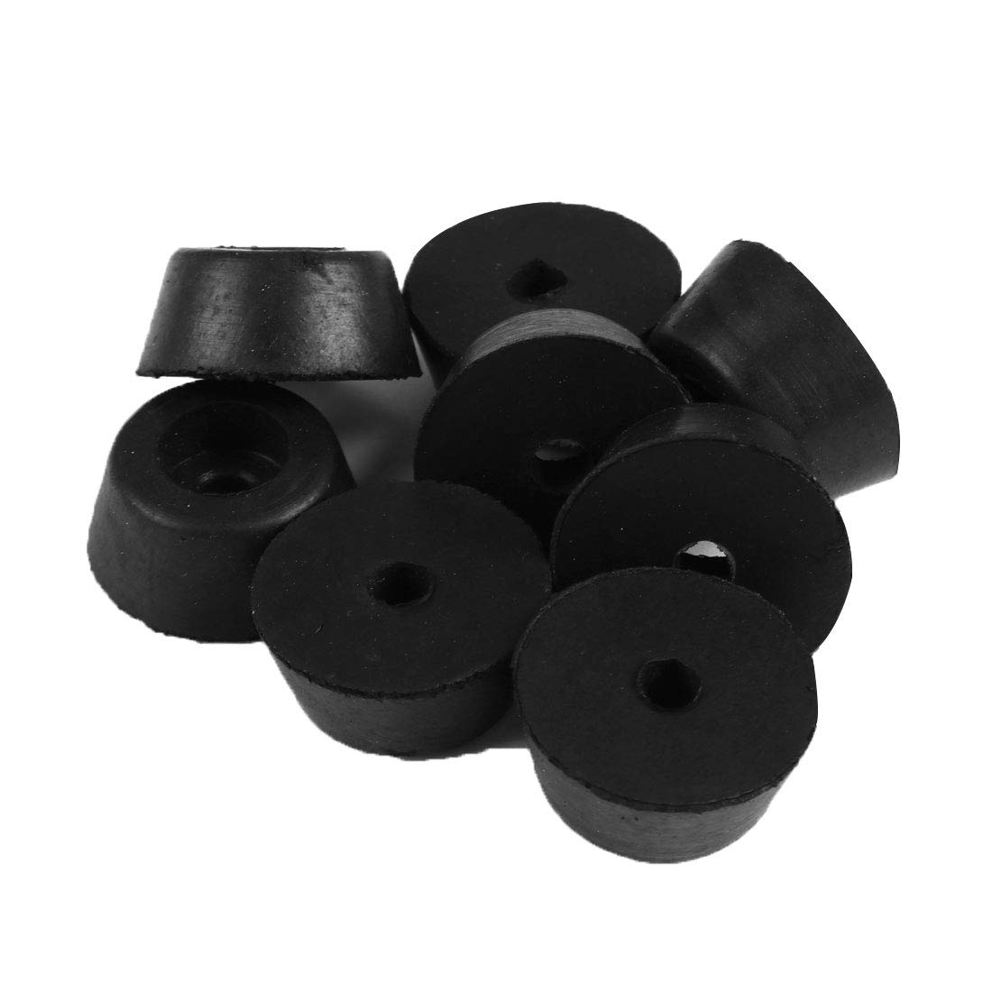 sourcing map 8pcs Rubber Feet Bumpers Furniture Table Amplifier Speaker Cabinet Leg Pads, D25x20xH12mm