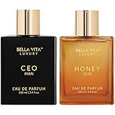 Bella Vita Luxury Sharp & Sexy | 2x100ml Perfumes | CEO Man & Honey Oud | Perfume for Men & Women | Long Lasting Fragrance | Eau De Parfum