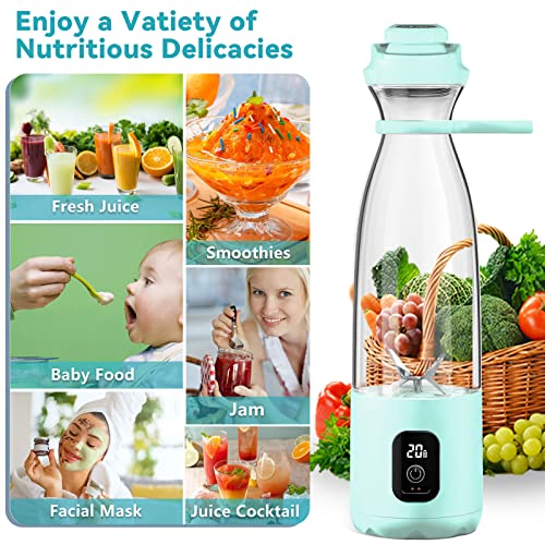Blender for Smoothies, 300W Portable Blender with Pulse Technology and