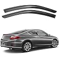 Tape-On Window Visors For 98-02 Honda Accord Coupe – Smoke Acrylic, Mugen Style