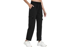 bepopotan Quick Dry Women's Cargo Pants with Pockets Lightweight Hiking Joggers for Workout Athletic Casual Outdoor Camping