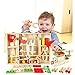 Weksi Wooden Tool Toys Toolbox Kids Toy Educational Toy DIY Construction Toolbox Pretend Toys Portable for Family Games Birthday 43pcs