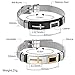 Aienid Pulsera para Hombre, Pulseras para Mujer, Mens Bracelet Unisex Stainless Steel Cuff Bracelets for Women Adjustable Bangle