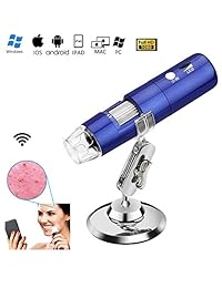 YOCOM HD USB cámara microscopio digital 50 x a 1000 x aumentos de mano Mini endoscopio con 8 LED luz ajustable soporte de metal o Hobby microscopios de juguete educativo para niños estudiante